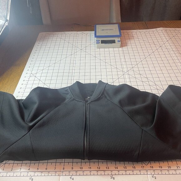 Nike Size XS Women Black Athletic DriFit Full Zip Short Sleeve Track Jacket EUC - Picture 11 of 13